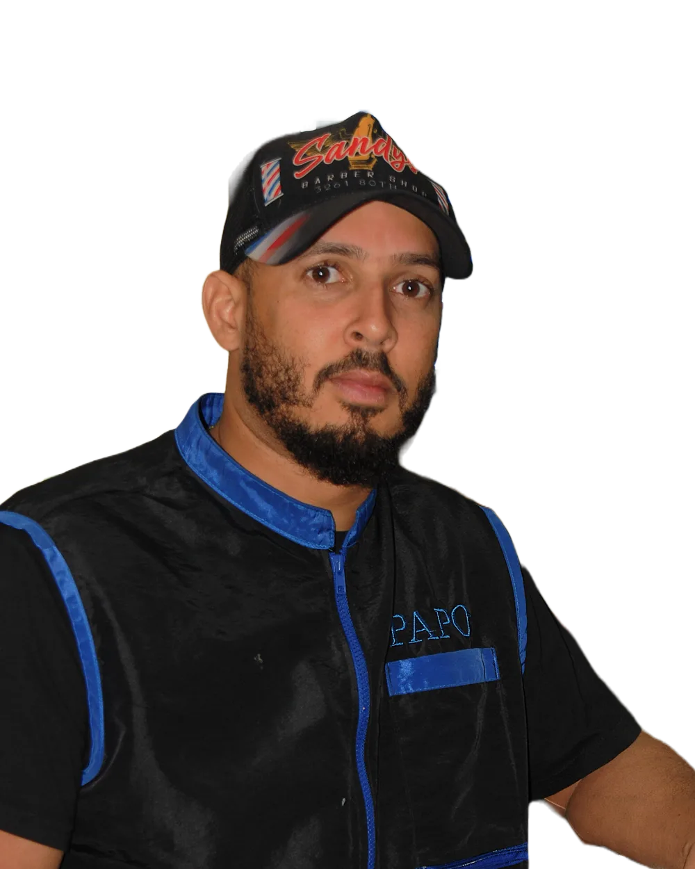 Papo, manager and barber at Sandy Barber Shop
